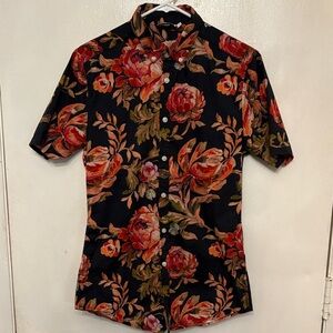 ASOS Black and Red Floral Men's Shirt